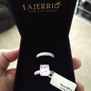 Lajerrio Sterling Silver Wedding Set